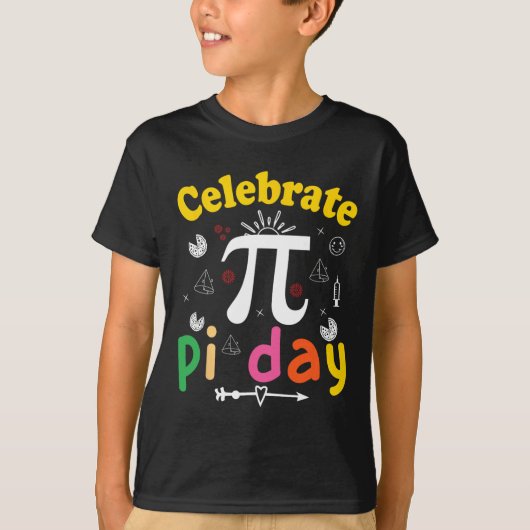 パイ数学サイエンスステムギフト3.14 Pi日1 Tシャツ (正面)