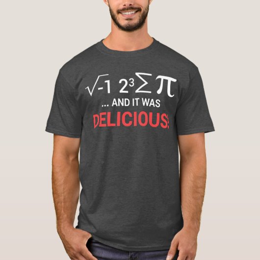 パイ数学家族を食べました Tシャツ (正面)