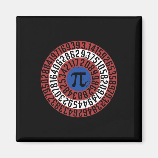 パイ日おもしろいおたくギーク数学の代数学生ティーシュ マグネット (正面)