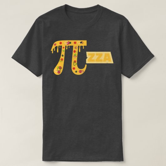 パイ日おもしろいグラフィックアパレルPi zza，ピザ愛好家， Tシャツ (デザイン正面)
