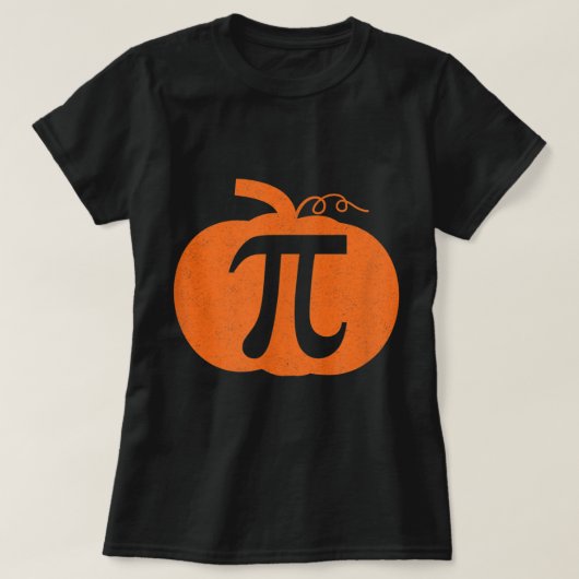 パイ日かぼちゃパイ数学シャツコンチックハロウィーン Tシャツ (デザイン正面)