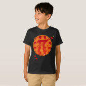 パイ日さくらんぼパイ算数先生感謝祭おもしろい Tシャツ (正面フル)