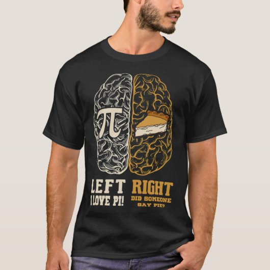 パイ日と右離れ脳円パイ演算先生の教育 Tシャツ (正面)