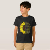 パイ日ひまわり3.14 Pi番号記号数学Scienc Tシャツ (正面フル)