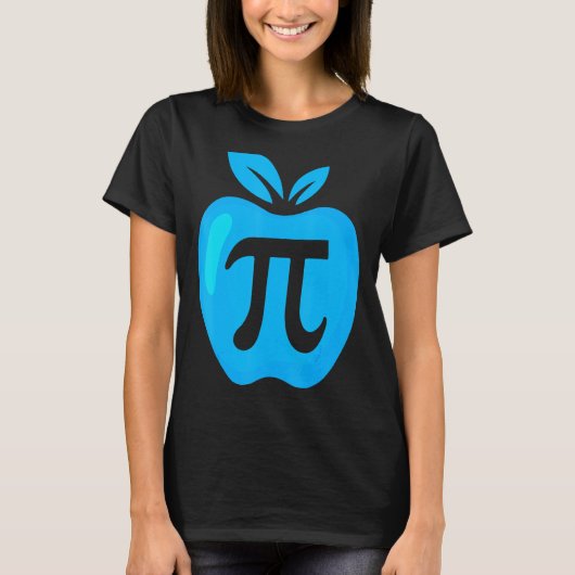 パイ日アップルパイ数学先生3 14数学ギーク 専攻の Tシャツ (正面)