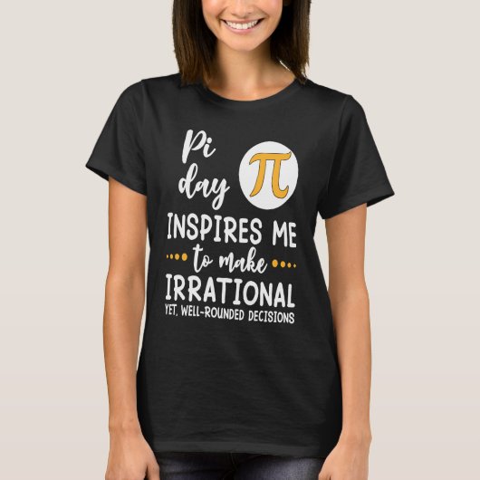 パイ日インスパイアME PI記号Mathematic Math Teac Tシャツ (正面)