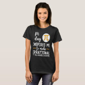 パイ日インスパイアME PI記号Mathematic Math Teac Tシャツ (正面フル)