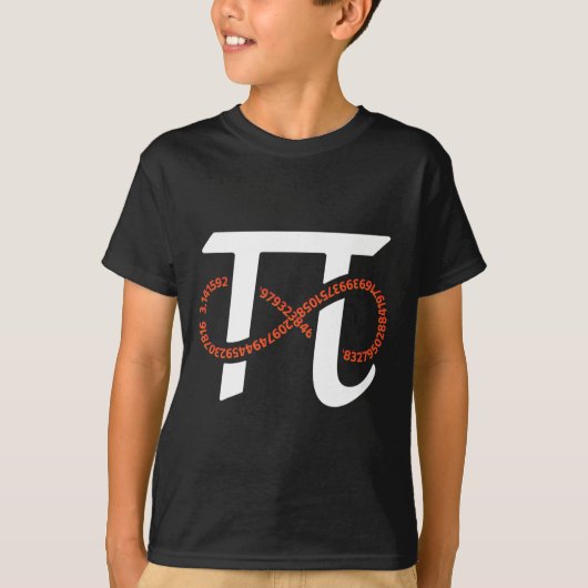 パイ日インフィニティおもしろいナンバギークおたく数学恋人 Tシャツ (正面)