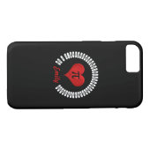 パイ日ハート算数の桁数3.14算数おもしろい Case-Mate iPhoneケース (裏面(横))