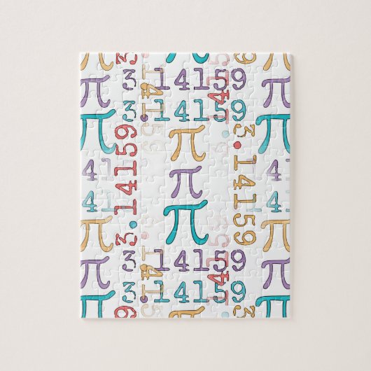 パイ日パイ記号3.14... ジグソーパズル (縦)