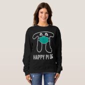 パイ日付2022 Pi数学ティー顔マスクおもしろい スウェットシャツ (正面フル)