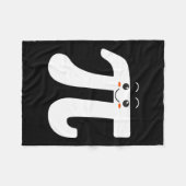 パイ日可愛いパイSymbole数学ギーク先生学生K フリースブランケット (正面(横))