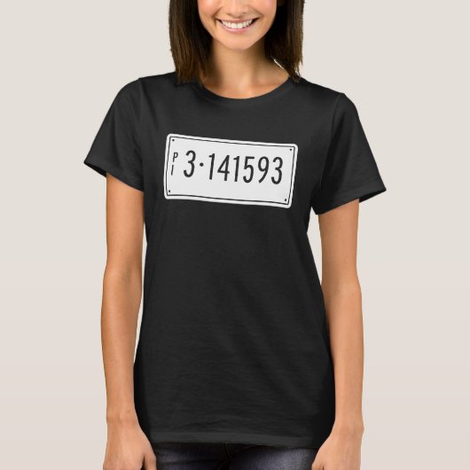 パイ日数値プレート代数ジオメトリ計算積分 Tシャツ (正面)