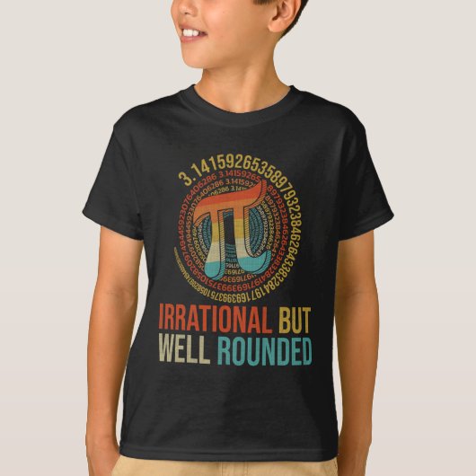 パイ日数学の恋人アパレル不合理だが良いルーチン Tシャツ (正面)