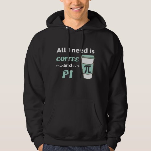 パイ日数学コーヒーラバージオメトリトリゴノ パーカ (正面)