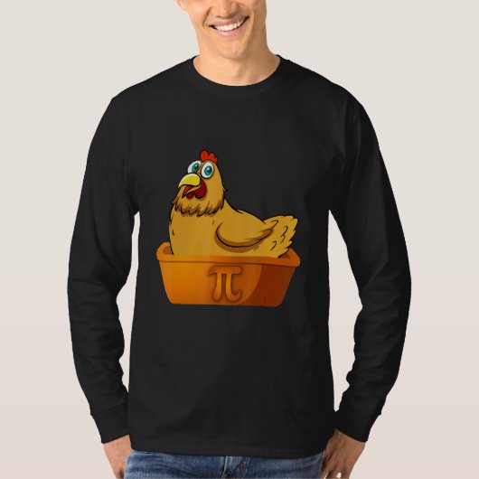 パイ日数理チキンポットパイギークおたく数理農家 Tシャツ (正面)