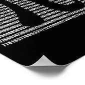 パイ日数理科学おもしろい先生ギフトメンズとウ ポスター (角)
