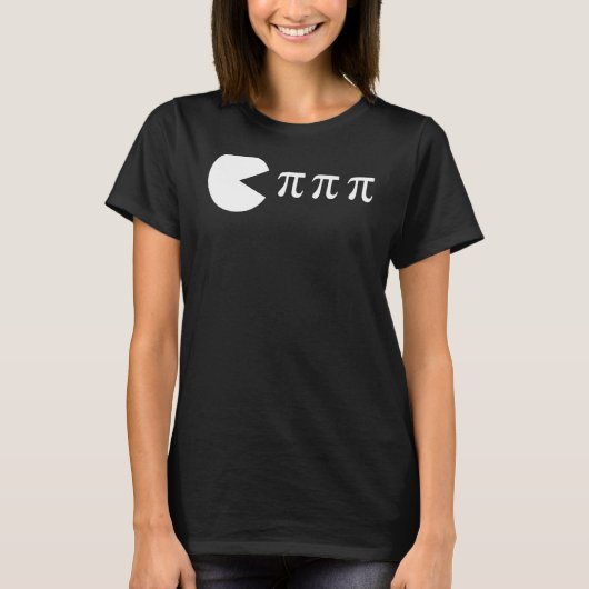 パイ日数理食べ理Pi記号 Tシャツ (正面)