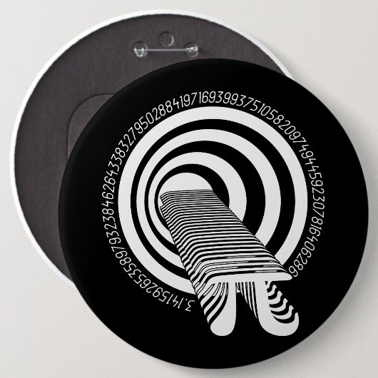 パイ日演算ギークタイムワープ 缶バッジ (正面&裏面)