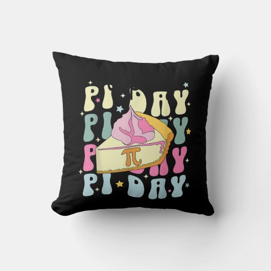 パイ日用シャツキッズパイ日用シャツウィメンズパイ日算数T クッション (正面)