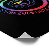 パイ日用シャツスパイラルPiカラー番号先生スタッド ポスター (角)