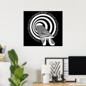 パイ日算数ギーク無限大 ポスター (ホームオフィス)