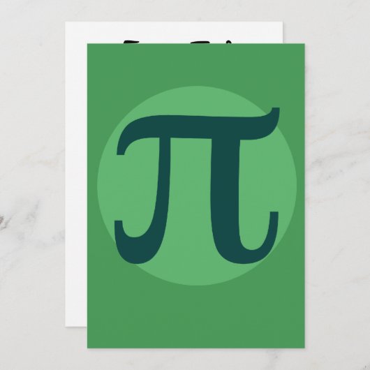 パイ日緑 招待状 (正面/裏面)