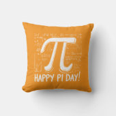 パイ日装飾用クッション – コージー&おもしろい数学の恋人 クッション (正面)