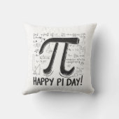 パイ日装飾用クッション – コージー&おもしろい数学の恋人 クッション (裏面)