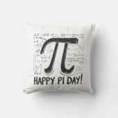 パイ日装飾用クッション – コージー&おもしろい数学の恋人 クッション (正面)