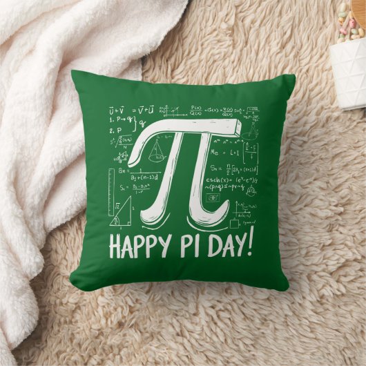 パイ日装飾用クッション – コージー&おもしろい数学の恋人 クッション (ブランケット)