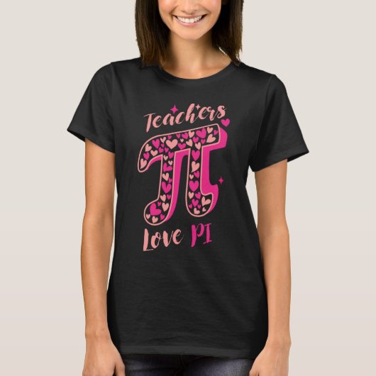 パイ日計算先生3 14 Piシンボルおたく先生 Tシャツ (正面)