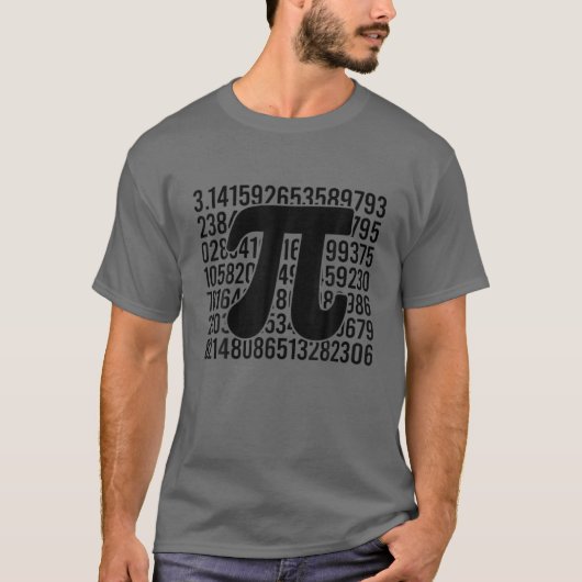 パイ日記号おたくギフト算数先生ジオメトリアルジェ Tシャツ (正面)