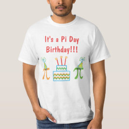 パイ日誕生日ティー Tシャツ