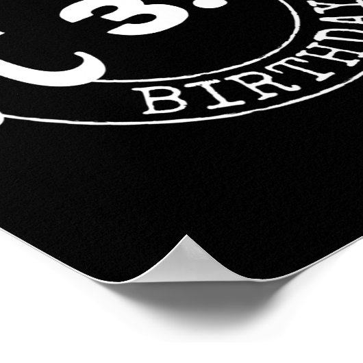 パイ日誕生日3 14 3月14日マスおたくオタク系のギフト ポスター (角)