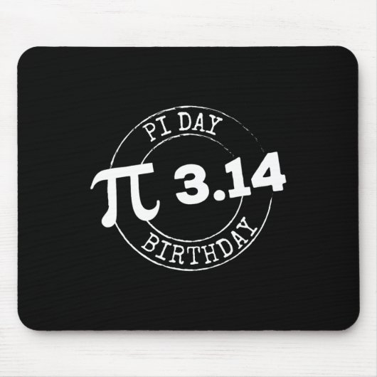 パイ日誕生日3 14 3月14日マスおたくオタク系のギフト マウスパッド (正面)