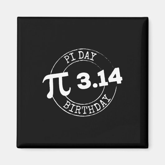 パイ日誕生日3 14 3月14日マスおたくオタク系のギフト マグネット (正面)
