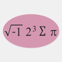 パイ日食べパイ8 sum piステッカー 楕円形シール