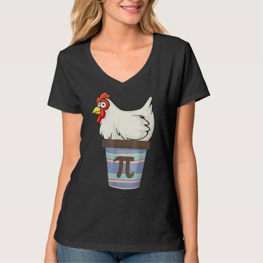 パイ日2022数値数学チキンポットパイ出力 Tシャツ (正面)
