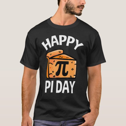 パイ日3 14スライスPi数学ギークパイ愛好家 Tシャツ (正面)