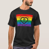 パイ日3.14プライドフラグLgbt Gaのための数学引用文パン Tシャツ (正面)