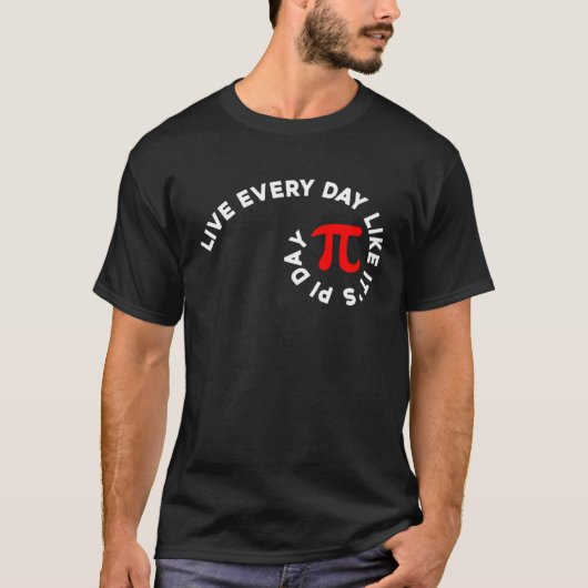 パイ日3.14毎日数学の計算ゴールデンジオメトリ Tシャツ (正面)