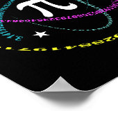 パイ日3.14 Pi日おもしろい算数恋人ハッピーPi日1 ポスター (角)