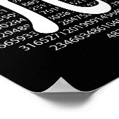 パイ日3.14 Pi日おもしろい算数恋人ハッピーPi日 ポスター (角)