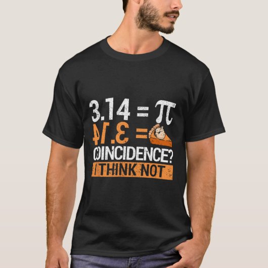 パイ日3.14 Pi日3.14数学はピザの一部である Tシャツ (正面)