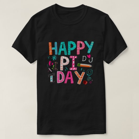 パイ日、パイ日お祝い、ハッピーPi日2024 Tシャツ (デザイン正面)