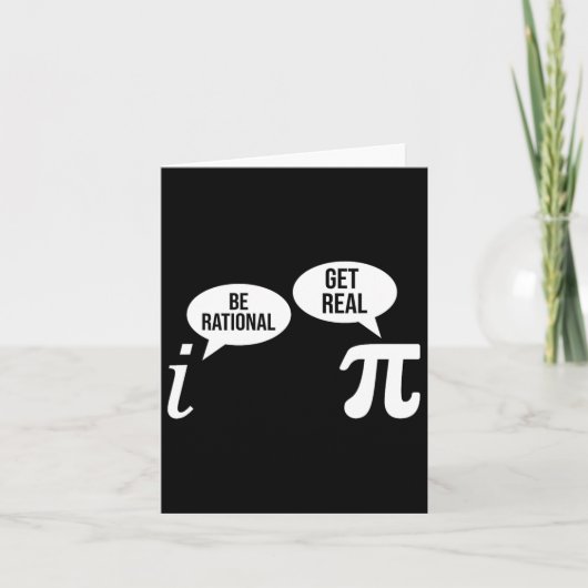 パイ日Be Rational Get 実在Math式Te カード (正面)