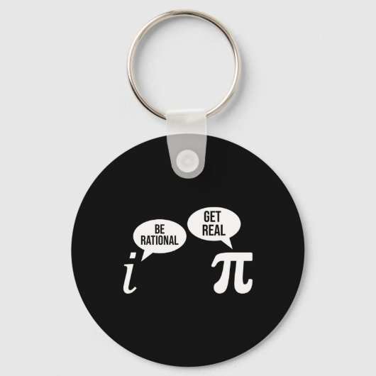 パイ日Be Rational Get 実在Math式Te キーホルダー (正面)