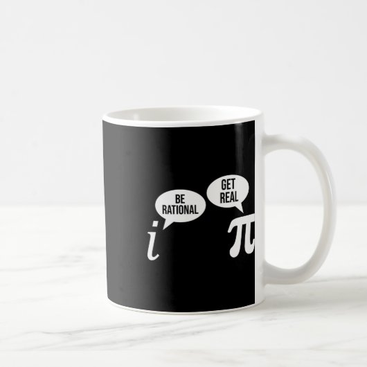 パイ日Be Rational Get 実在Math式Te コーヒーマグカップ (右)