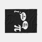 パイ日Be Rational Get 実在Math式Te フリースブランケット (正面(横))